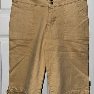 Prana Beige Textured Shorts